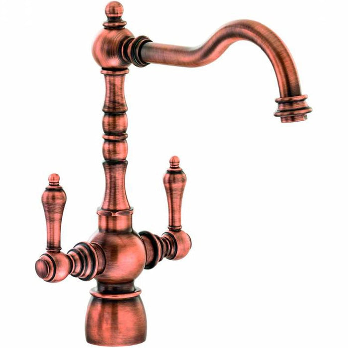 Kitchen Sink Tap Abode Bayenne Century Copper Bridge Twin Lever AT3090