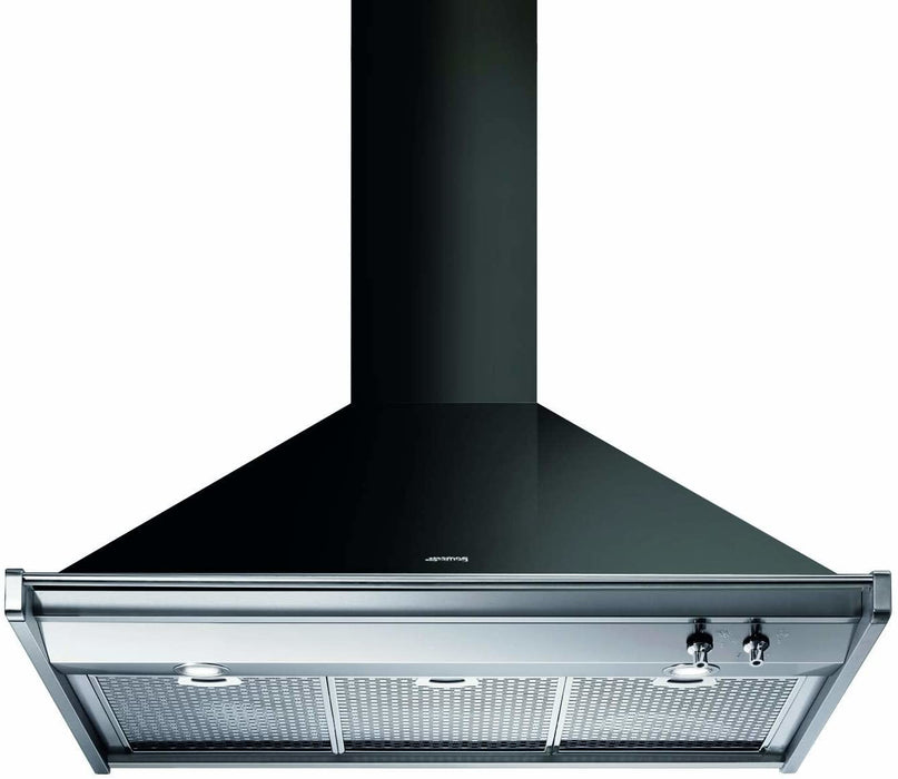 Smeg 90cm Opera Hood Black KD90NE