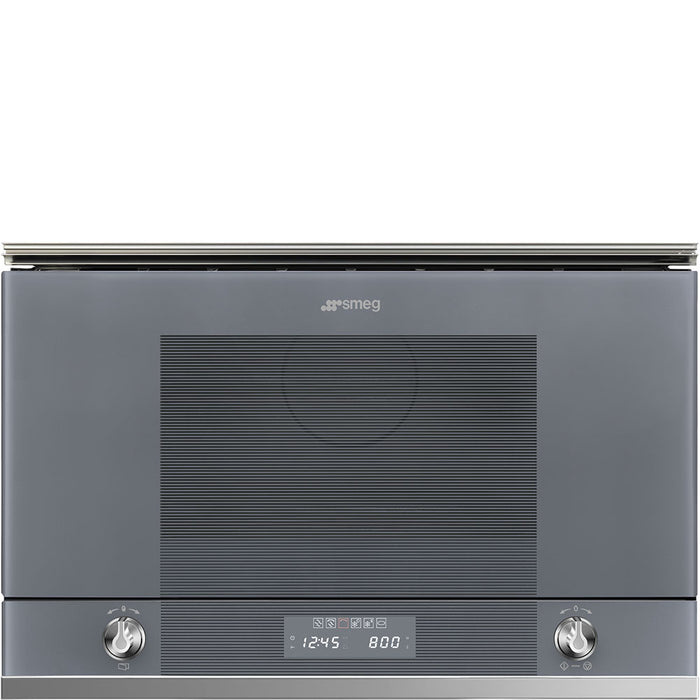 Linea Microwave Oven with Elecrtic Grill in Silver Glass (22 Litre) MP122S1