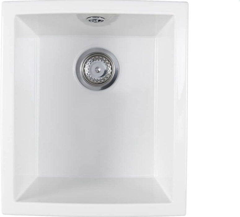 Ceramic Sink in White Astracast OX10WHHOMESK Onyx' Undermount