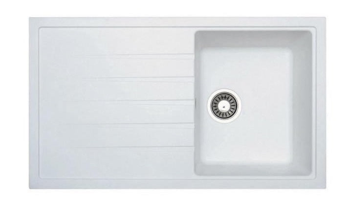 HELIO SINGLE BOWL OPAL WHITE HE10RWHOMESK