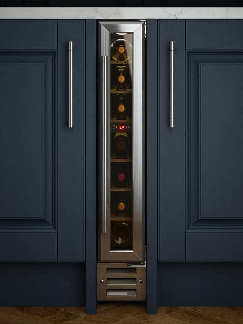 150mm Wine Cooler Stainless Steel with Wooden Shelves WINE15.1