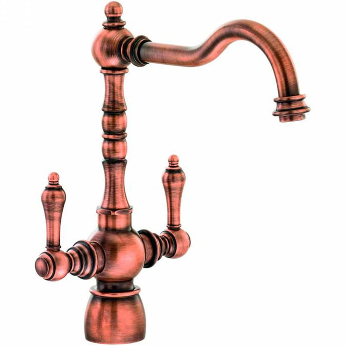 Kitchen Sink Tap Abode Bayenne Century Copper Bridge Twin Lever AT3090