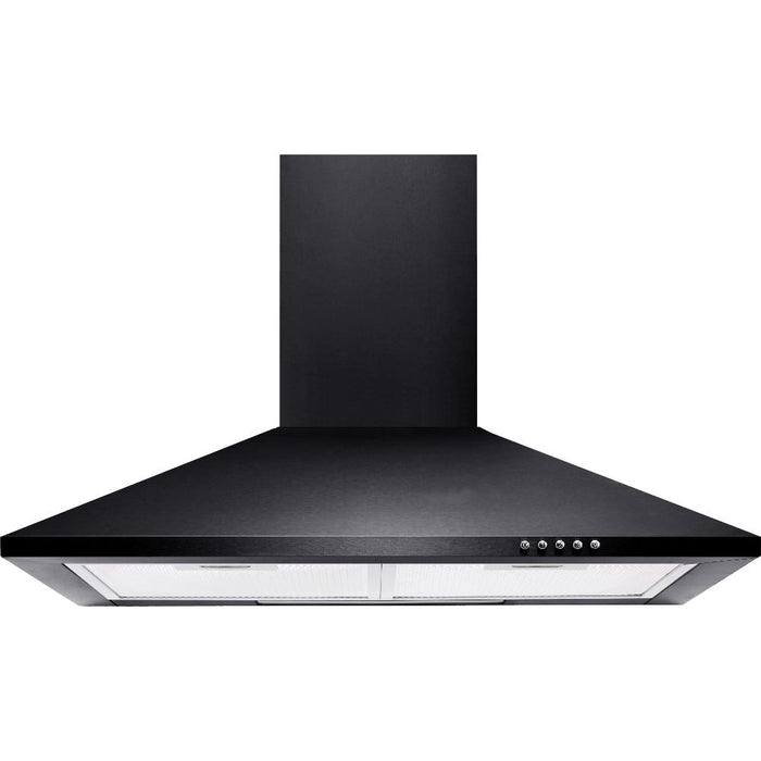 100cm Chimney Hood Black CHIM100BKPF