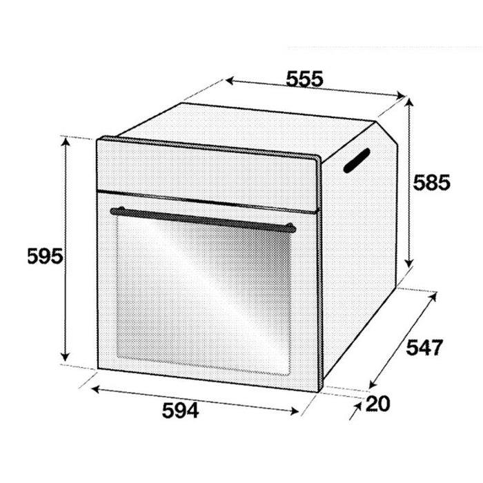 GRUNDIG 60CM SINGLE MULTIFUNCTION OVEN WITH SIDE OPENING DOOR, MULTI-TASTE & CHEF ASSIST GEZS57000BL