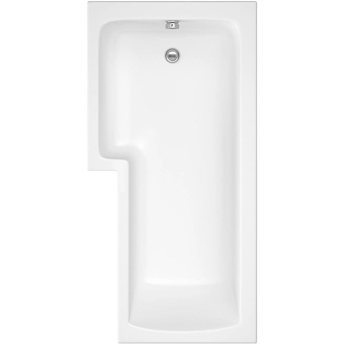 L-Shaped Bath Clovelly Standard Acrylic 1700x850mm Left Hand JCLOVELLY17L