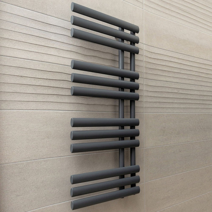 Radiator1130 x 500mm Riga Designer  Graphite Grey (Anthracite)